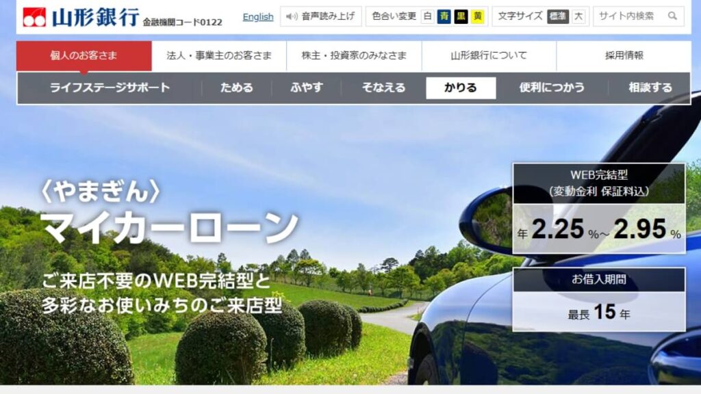 山形銀行マイカーローン