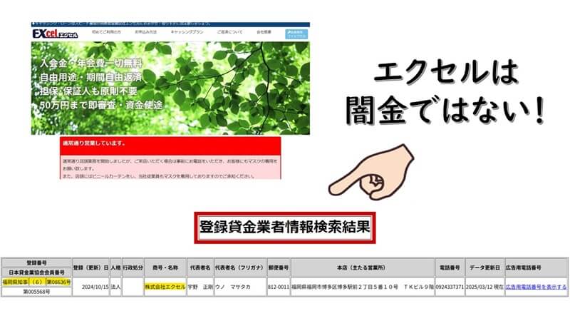 エクセルの営業時間と審査時間